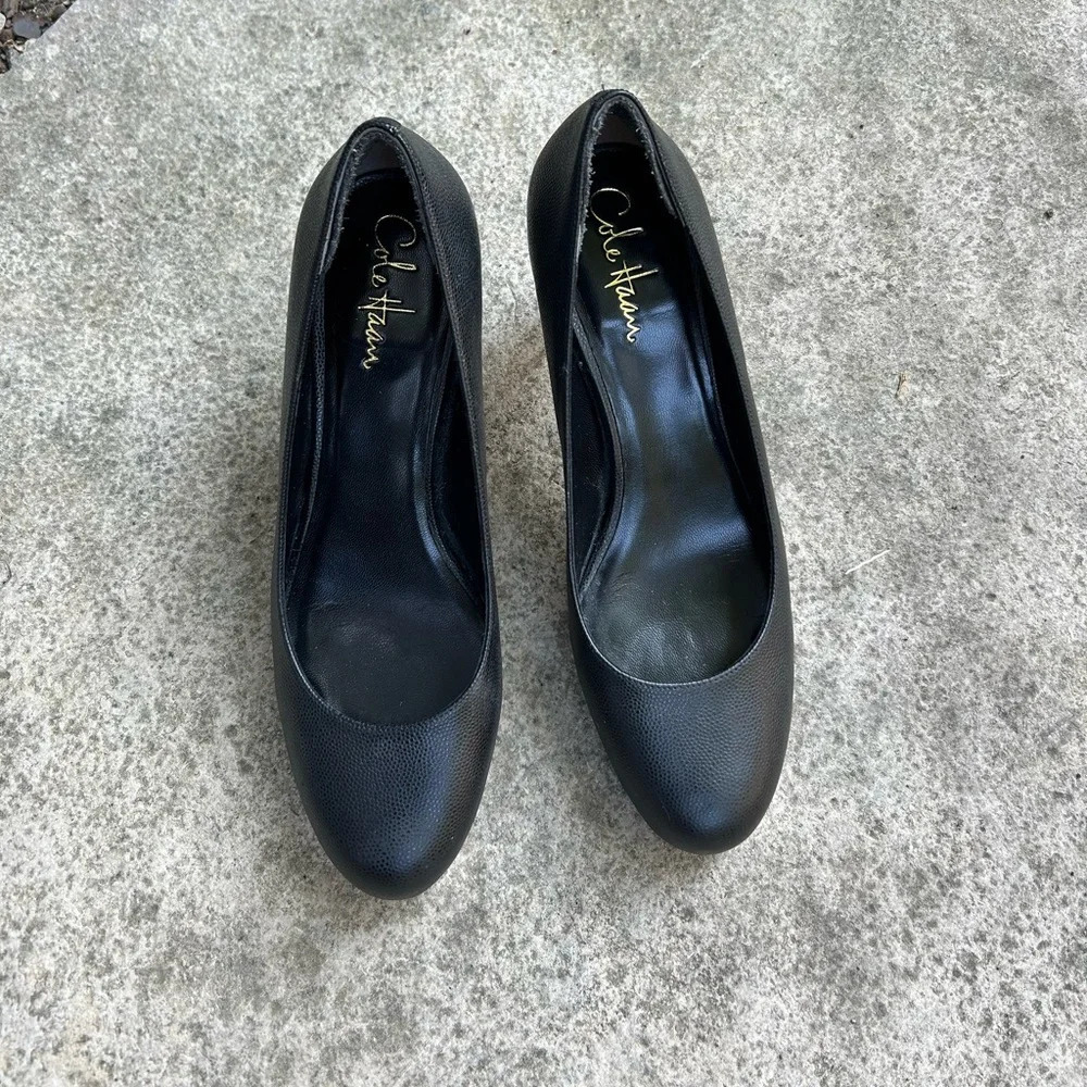 Cole Haan Nike Air Talia Mid  Pump Black, size 8.5